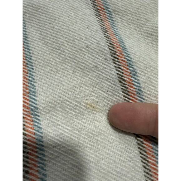 Faherty Baja Poncho Hoodie Tunic Striped Womens Sz Small White WDU1902TWL *Flaw - Picture 6 of 11